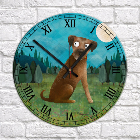 Border Terrier - Dog Art Clock